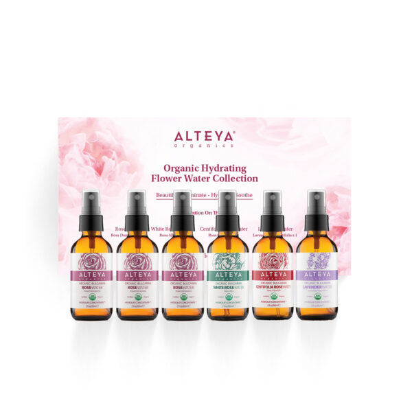 Floral Waters Organic Hydrating Flower Water Collectio 6 bottles 60ml in a box Alteya Organics