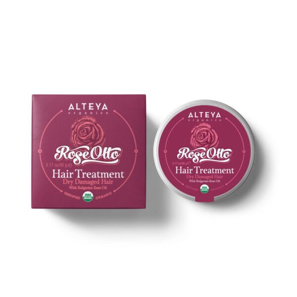 Organic Rose Otto Hair Treatment Alteya Organics with box 90g 1024x1024 1