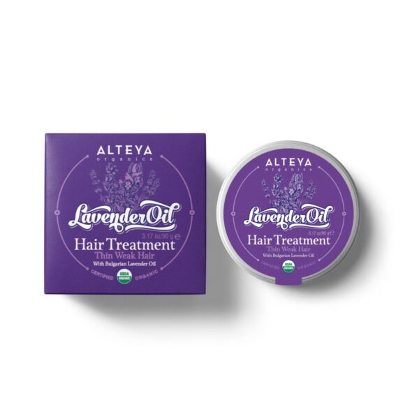 hair care lavender oil hair treatment Alteya Organics with box 90g 1024x1024 1
