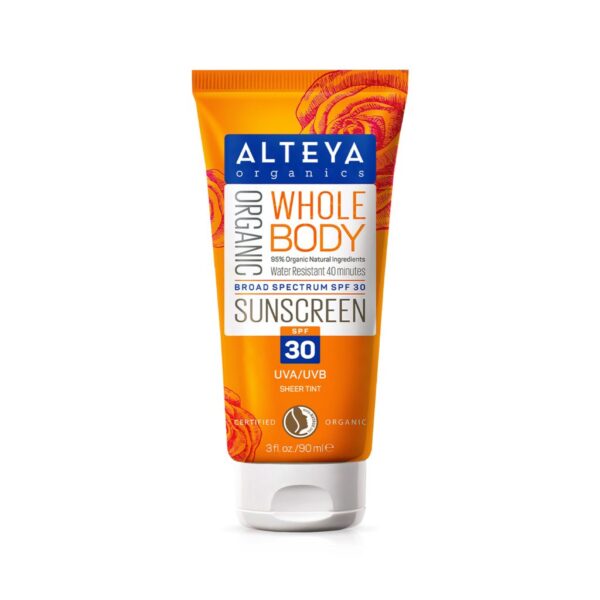 organic hair and body care organic sunscreen whole body spf30 alteya organics 1024x1024 1