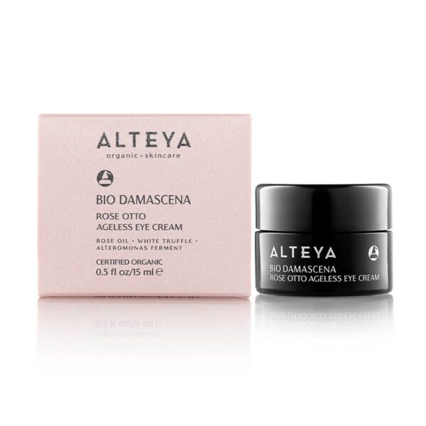 skin care Bio Damascena Ageless Rose Otto Eye Cream alteya organics with box 1024x1024 1