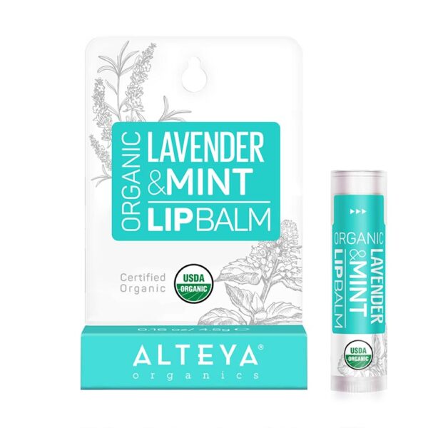 skin care organic lavender and mint lip balm 1